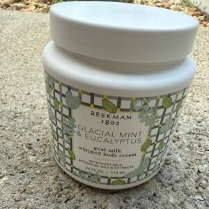 Beekman 1802 Glacial Mint & Eucalyptus Goat Milk Whipped Body Cream 24 fl oz NEW